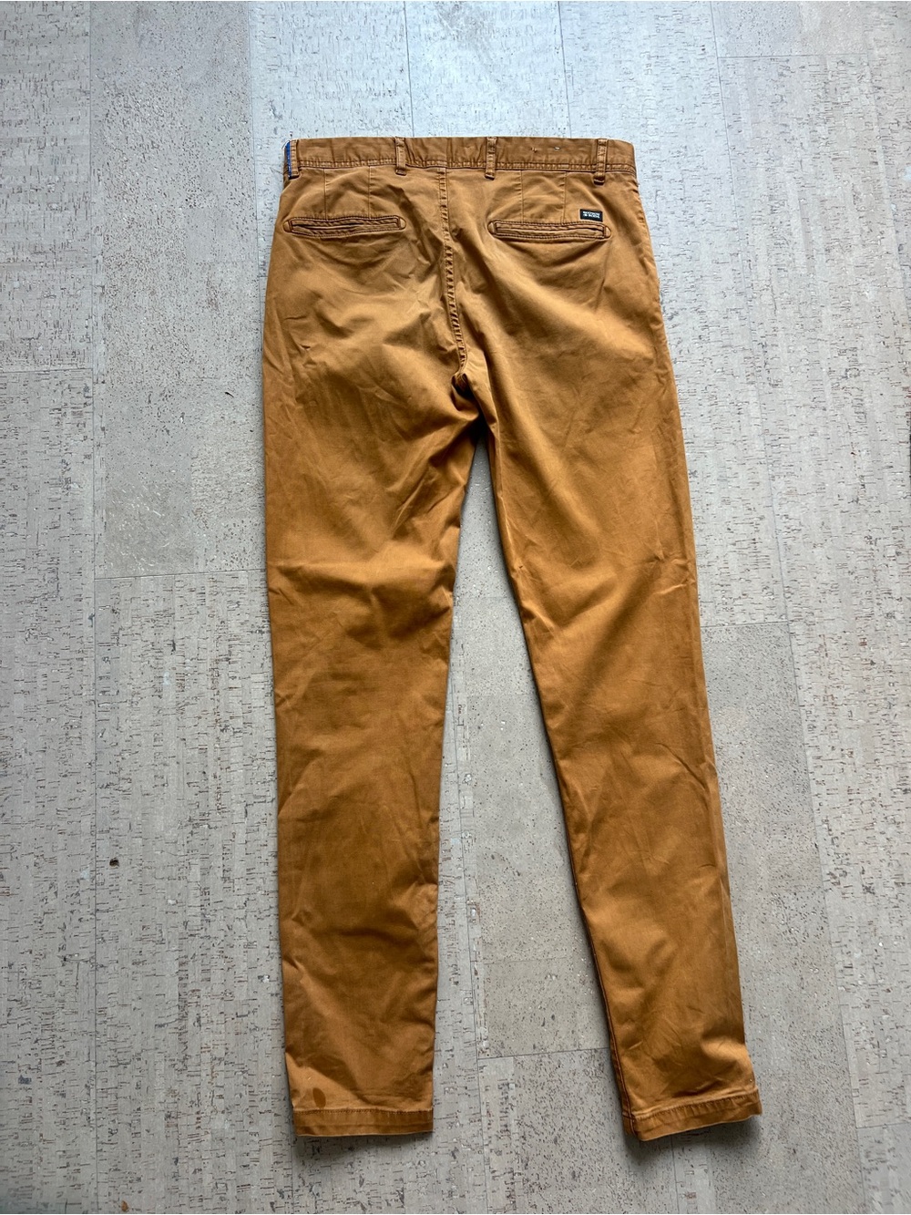 Scotch & Soda Mott Slim Chino Pants Men’s 32x31 Camel Brown Stretch Cotton - Picture 9 of 11